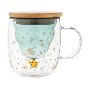 Vaisselle en verre personnalisée Honkapuu pour Noël, tasse de Noël personnalisable, merchandising - Product Image 3