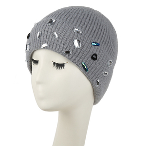 High Demand Best Material Used <b>Winter</b> Warmly Rhinestone Beanie <b>Hat</b> Knitted Unisex For <b>Men</b> Women <b>Winter</b> Knitted Beanie <b>Hats</b> - Product Image 4