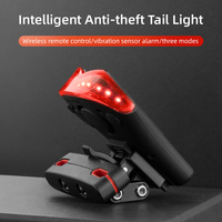 Luz Trasera Inteligente LED para Bicicleta con Control Remoto Inalámbrico JOHORSE, Alarma de 100dB, Resistente al Agua IPX4, Portátil para Ciclismo Nocturno, para Bicicletas Eléctricas y MTB