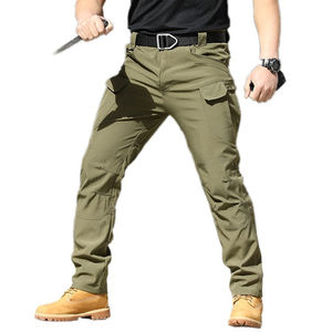 Cargo Jogger pantalones para hombre delgado al por mayor personalizado 100 algodón hombres Casual liso OEM bolsillos Sea Technics largo logotipo personalizado OEM - Product Image 5