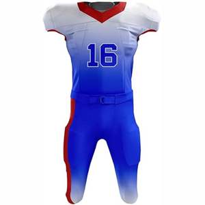 Maillots de football américain personnalisés élégants à manches courtes, respirants, avec impression par transfert thermique, entièrement en mesh, col en V, unisexe, grandes tailles, protection UV - Product Image 5