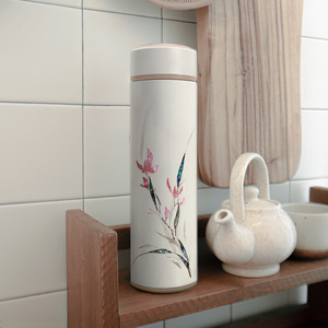 [Jang-I] แก้วน้ำหอยมุก ORCID ผนังสองชั้นหุ้มฉนวนช่วยให้เครื่องดื่มร้อนหรือเย็นทนทานป้องกันการรั่วซึมดีไซน์ - Product Image 4