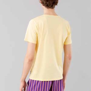 เสื้อยืดแขนสั้นผ้าฝ้ายเยื่อไผ่พิมพ์ลายปล่อยชายเป็นมิตรกับสิ่งแวดล้อม - Product Image 1