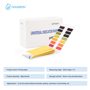 Soudron 하이 퀄리티 1-14 pH 테스트 용지 키트 급속 야외/가정/호텔 pH 테스트 영어 버전 플라스틱 - Product Image 2