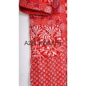 Veste Kantha matelassée faite à la main 100% coton pur imprimé floral Kimono japonais Bohème Écologique pour toutes les saisons - Product Image 3