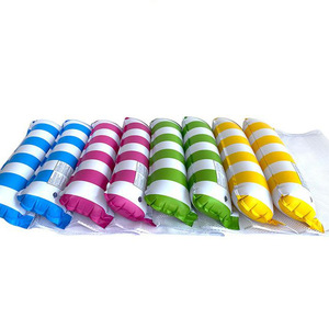 2/3/4-Rohr gestreifte PVC-Hängematte Aufblasbarer Pool Float Lounger Swim Party Mesh Netting Wasser Lounge Chair Sommerferien Freizeit - Product Image 4