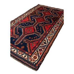 Tapis en laine noué à la main Kiaan Paem-169 bleu, 9x12, rectangulaire, géométrique abstrait, motif puzzle, pour l'entrée, le couloir ou la chambre - pour embellir votre intérieur - Product Image 2