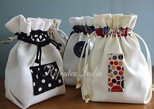 Drawstring <b>Bag</b> for Fashion in Best Quality and More Color Made From Refratex India Private Limited in India - Product Image 5