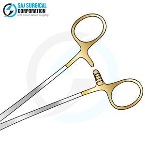 Disponible en acier inoxydable de taille de 5 pouces de porte-aiguille de contrat de couleur d'or pour des procédures dentaires et d'ophtalmologie de microchirurgie - Product Image 5
