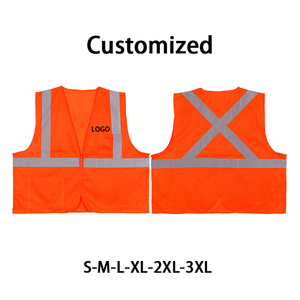 Gilet de sécurité personnalisé jaune haute visibilité classe 2 tissu en toile standard avec rayures argentées réfléchissantes pour l'été 2 poches incluses - Product Image 3