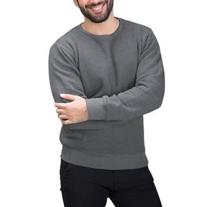 Sweat-shirts à manches longues en molleton de coton super doux 100 %, col rond, pour vêtements d'hiver, motif imprimé design uni, faible MOQ. - Product Image 1