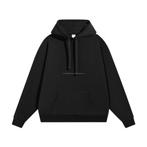 Sudadera con Capucha para Hombre, 370 g/m², Tejido de Alta Calidad, Cuello Redondo, Estampado, Estilo Urbano, Liso Teñido, Otoño - Product Image 2