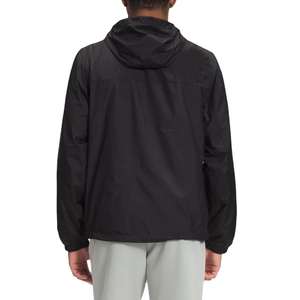 Chaqueta de lluvia estilo cremallera de Color negro sólido de gran venta chaqueta de lluvia de manga larga de tela impermeable de alta calidad para hombres - Product Image 2