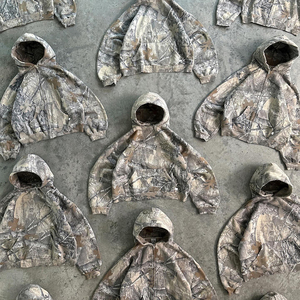 เสื้อมีฮู้ดลายพรางสำหรับผู้ชายเสื้อผ้าคอตตอนผสมพิมพ์ลายต้นไม้ดิจิทัลแบบสตรีทแวร์ - Product Image 4