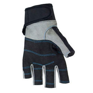 Gants de navigation en cuir synthétique, protection UV, adhérence durable, respirant, confort, fermeture à boucle et crochet, unisexe, sports nautiques - Product Image 1
