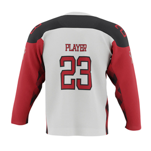 Ropa de equipo, camiseta de hockey sobre hielo para hombre, camiseta de hockey sobre hielo de Color sólido personalizada de alta calidad, 100% poliéster para venta en línea - Product Image 2