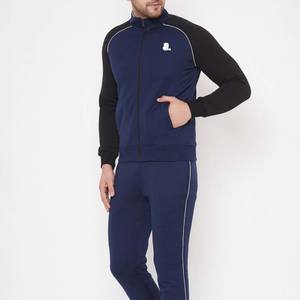 Conjunto de chándal con capucha y cremallera de bloque de color personalizado para hombre ropa de calle de invierno chándal transpirable cierre de cordón 2 en 1 impreso - Product Image 4