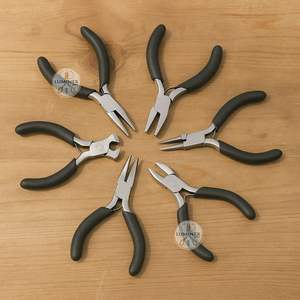 5 piezas de joyería de acero inoxidable de alta calidad, Mini Juego de Herramientas de alicates para cadena redonda DIY, cortador de nariz doblada, crimpadora - Product Image 6