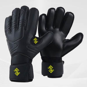 Gants de gardien de but classiques de haute qualité avec support de poignet, fermeture à scratch antidérapante, paume en latex respirant et protection des doigts - Product Image 1
