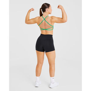 Soutien-gorge à dos nu personnalisé en charbon de bois, à double col, bretelles réglables, respirant, séchage rapide, écologique, de haute qualité pour femmes - Product Image 3