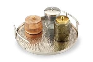 ถาดโลหะทรงกลมสำหรับตกแต่งคริสต์มาสบ้านร้านอาหาร - Product Image 2