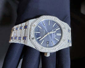 Hecho a mano VVS Moissanite Diamond Chronography Iced Out Mecánico Automático Reloj de pulsera Hip Hop Moda de lujo Precio al por mayor - Product Image 3