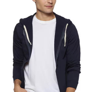 Fermeture à glissière de haute qualité meilleure qualité hommes sweat à capuche à glissière High Street Style tricoté hommes sweat à capuche à glissière - Product Image 5