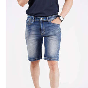 Shorts de plage en denim vierge avec logo personnalisé pour hommes 100% Shorts en jean de haute qualité pour hommes en vente en ligne 2025 - Product Image 6