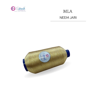 Golden Color 180D Neem Jari Metallic Flora Jari Embroidery <b>Yarn</b> High Tenacity Lurex <b>Polyester</b> for Hand Knitting - Product Image 2