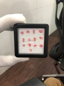 Diamants synthétiques de qualité supérieure, cultivés en laboratoire, de couleur rose rouge, en forme de poire, de cœur, de coupe radiante, VVS, pierres brutes, certifiées CVD - Product Image 3