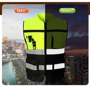 Gilet de sécurité durable de vêtements de conception unique Gilet de sécurité léger de qualité supérieure à la mode pour la vente en ligne - Product Image 6