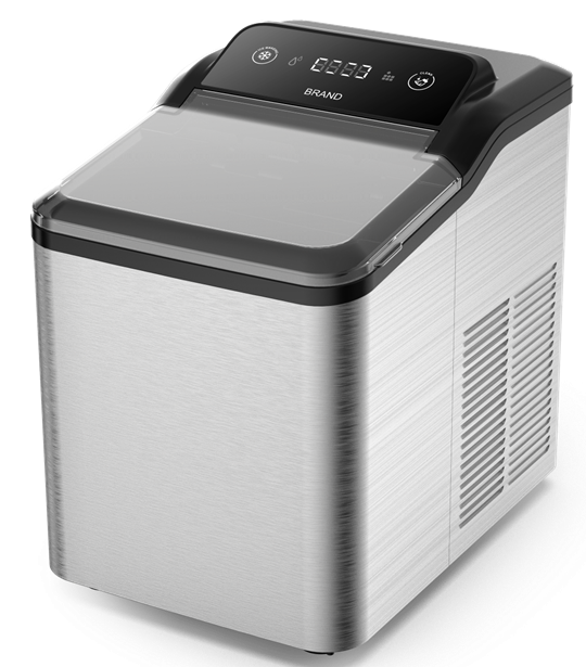 Countertop Nugget Ice Maker - Compact and Portable - Creates 26 lbs. Per Day - Includes Ice Scoop and Basket