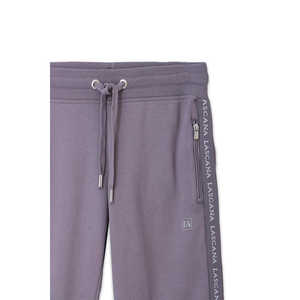 กางเกงวิ่งสีม่วงมีแบรนด์สำหรับผู้หญิงกางเกงลำลองสไตล์ฮิปฮอปพร้อมเอวปรับได้น้ำหนักเบาระบายอากาศมีรอยย่น - Product Image 2