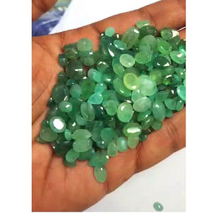 Émeraude zambienne naturelle 7x5mm 8x6mm 9x7mm 11x9mm Facette ovale 312 Cts Lot Iroc Ventes Pierres précieuses Panna de haute qualité coupées US $238 tout - Product Image 3