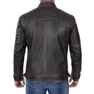 2023 chaqueta de cuero para hombre de mejor diseño logotipo personalizado impresión alta calidad cómodo abrigo de invierno en diferentes colores al por mayor - Product Image 3