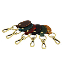 Porte-clés boussole en cuir vintage Design simple universel avec orientation nautique pour clés Sac Accessoires Porte-clés