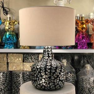 Lámpara de mesa con incrustaciones de fregona de alta calidad con diseño moderno, accesorios de decoración para el hogar hechos a mano, precio al por mayor de Vietnam - Product Image 5