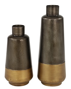 ชุดแจกันดีไซน์แบบทุบสไตล์วินเทจสีดำและสีทอง2ชุดแจกันดีไซน์เรียบง่ายหรูหราชิ้นโดดเด่นสำหรับตกแต่งบ้าน - Product Image 6