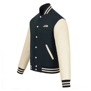 Chaqueta Letterman de Invierno de Alta Calidad con Diseño Moderno, Cuello Alto, Logotipo Frontal, Transpirable, de Secado Rápido, Talla Grande y Personalizable para Hombre - Product Image 2
