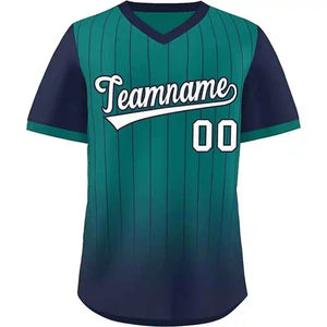 Camiseta de béisbol unisex de alta calidad con logotipo personalizado Diseño con cuello en V Tallas grandes Secado rápido para adultos Ropa deportiva OEM/ODM en Pakistán - Product Image 6