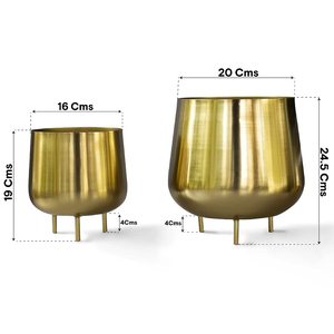 Maceta de metal resistente a la intemperie de calidad de lujo para jardinería de todas las estaciones disponible para suministro mundial - Product Image 3