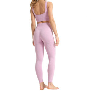 Ensemble de fitness d'entraînement pour femmes Leggings de yoga à taille élastique avec matériau extensible parfait pour un usage quotidien - Product Image 6