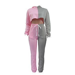 เสื้อมีฮู้ดสำหรับเด็กผู้หญิงโอเวอร์ไซส์เสื้อครอปแบบสวมหัวโอเวอร์ไซส์ - Product Image 1