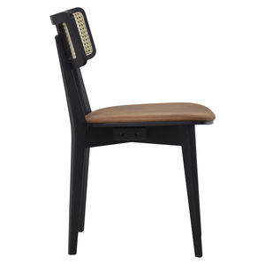 Chaise de loisirs simple confortable en bois massif avec coussins beiges pour la maison, le salon ou l'hôtel Design moderne - Product Image 2