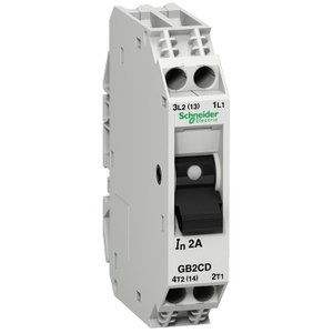 Interruttore Magnetotermico SCHNEIDER ELECTRIC GB2CD05 TeSys GB2 1P+N, 0.5A Icu 50 KA@240 V - Product Image 1