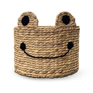 King Craft Viet Handwoven Animal Storage <b>Basket</b> Laundry Hamper <b>Seagrass</b> Storage <b>Basket</b> Home Organizer Water hyacinth <b>Basket</b> - Product Image 5