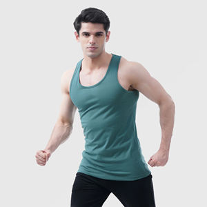 Chaleco de entrenamiento para hombre con logotipo personalizado al por mayor, camiseta sin mangas musculosa para hombre, culturismo, deporte, correr, gimnasio - Product Image 6