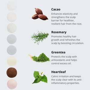 ERIGERON Cacao Mochi Shampooing Solide Tout-en-un Végétalien Soin Beauté Formule Herbacée pour Équilibre Sébum & Anti-Frisottis pour Salons - Product Image 2
