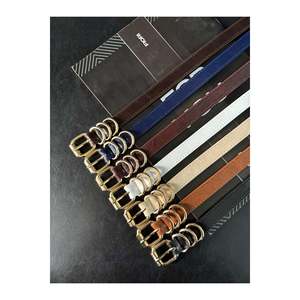 Ceinture fine pour femme à boucle carrée, ceinture de taille, ceinture pour robe, ceinture pour jupe, ceinture pour pantalon - Multicolore - Product Image 4