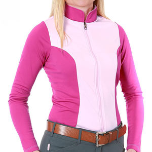 Traje de compresión OEM para mujer, capa Base, diseño de media manga, protección solar transpirable, top de capa Base - Product Image 1